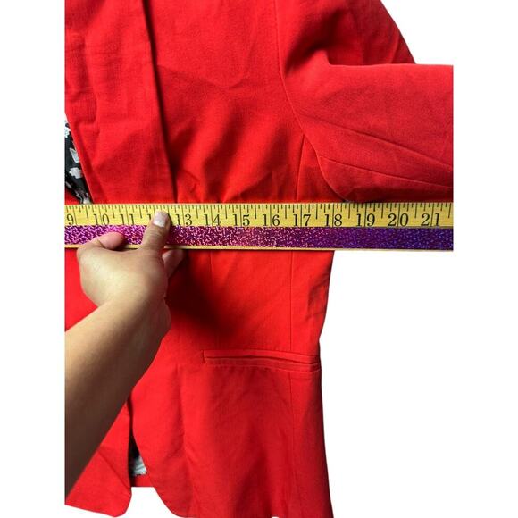 Cynthia Rowley Red blazer Jacket - Picture 6 of 9
